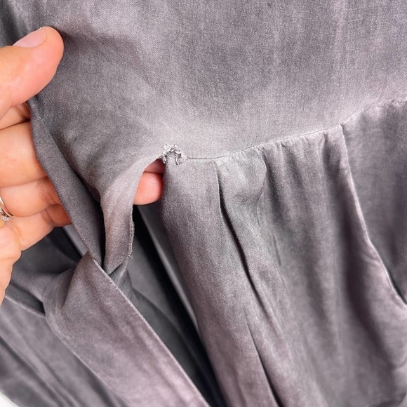 Soft Surroundings Camilla Wide Leg Soft Gray Jumpsuit Women's Large *TINY FLAWS - Picture 5 of 12